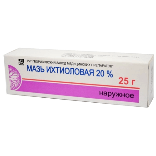 ИХТИОЛОВАЯ мазь 25г 10%