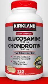 Таблетки Глюкозамина с Хондроитином Kirkland Extra strength Glucosamine+Chondroitin (220 шт.)