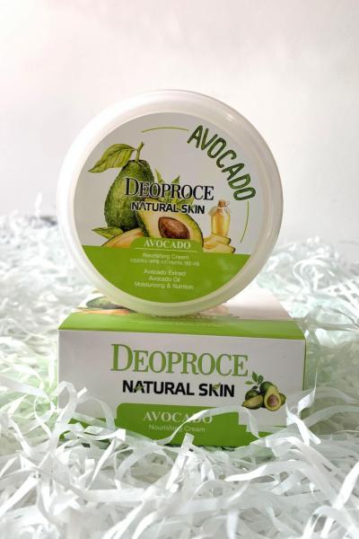 Крем для лица и тела питательный крем с авокадо natural skin avocado nourshing gream 5531 Deoproce (Корея):uz:Yuz va tana kremi avakado tabiiy terisi bilan oziqlantiruvchi krem ​​5531 Deoproce (Koreya)