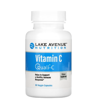 Витамин C, с Quali-C, Lake Avenue Nutrition, 1000 мг, 60 растительных капсул:uz:Vitamin C, Quali-C bilan, Lake Avenue Nutrition, 1000 mg, 60 sabzavotli kapsulalar