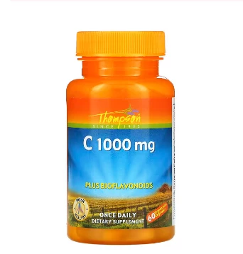 Витамин С Томпсон, 1000 мг, 60 капсул:uz:Vitamin C Tompson, 1000 mg, 60 kapsula