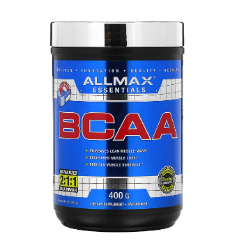 Аминокислоты ALLMAX, BCAA, растворимый порошок 2: 1: 1, без добавок, 400 г (14,11 унции):uz:ALLMAX Aminokislotalar, BCAA, 2:1:1 Tezkor kukun, qo'shimchalarsiz, 14,11 oz (400 g)