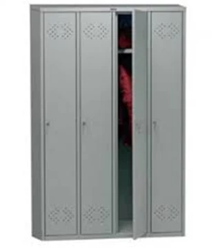 Шкаф четырехсекционный для униформы металлический  ITM-156:uz:ITM-156 formasi uchun to'rt qismli metall shkaf