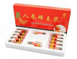 Маточное молочко с женьшенем Ren shen Feng Wang Jiang:uz:Ginseng bilan Royal jele Ren Shen Feng Vang Jiang 10x12 ml.