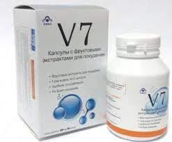 Капсулы с фруктовыми экстрактами для похудения V7 (60 капсул) Капсулы с фруктовыми экстрактами для похудения V7 (60 капсул)