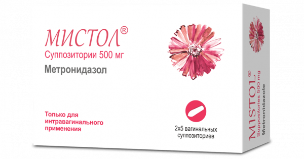 МИСТОЛ суппозитории 500мг N10