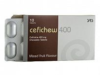 SEFICHU 400 tabletkalari s fruktovim vkusom 400mg N10