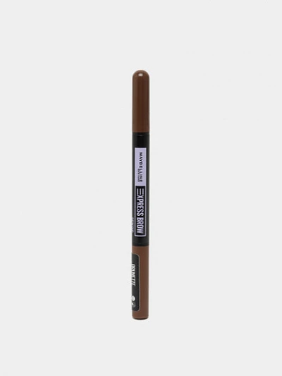 Карандаш для бровей Maybelline New York Xpress brow satin duo, оттенок 02, коричневый
