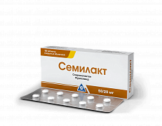 SEMILAKT tabletkalari 100 mg 100/20 mg N10