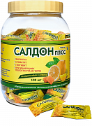SALDON PLYUS ledensi so vkusom meda i limona 0,60mg/1,20mg N50