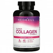 Neocell, Super Collagen + C, Kollagen va Vitamin C qo'shimchasi, 250 tabletka