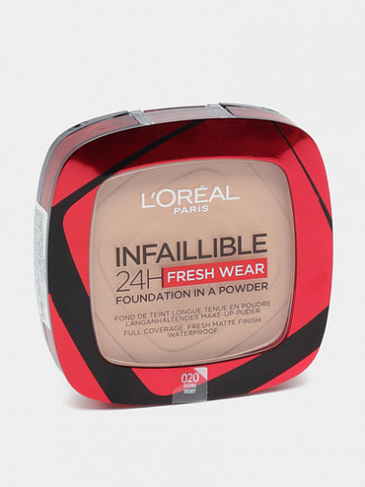 Пудра L'Oreal Infaillible 24H Fresh Wear Нового поколения, тон 20, 30 мл