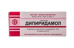 ДИПИРИДАМО таблетки 75мг N40