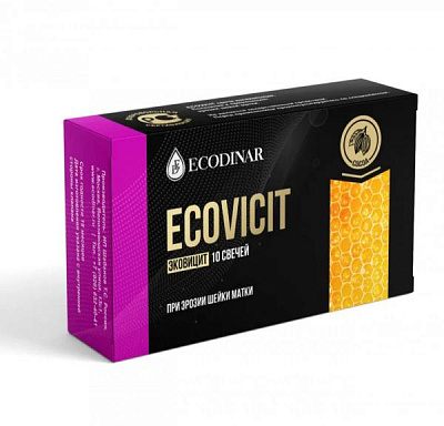 Фитосвечи ECOCIVIT от Экодинар , суппозитории для профилактики эрозии шейки матки:uz:Ekodinardan ECOCIVIT fitoswechi, bachadon bo'yni eroziyasini oldini olish uchun shamchalar 10 dona