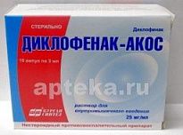 DIKLOFENAK AKOS eritma 3ml 0,025/ml N10