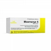 MONTELUK 5 tabletkalari 5mg N30