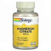 Solaray, magniy sitrat, 400 mg, 90 veg kapsulalar