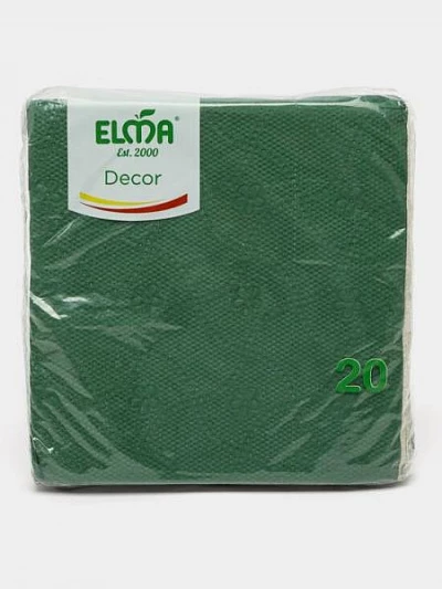 Салфетки Elma 33х33 Classic (231) (зеленные):uz:Salfetkalar Elma 33x33 Classic (231) (yashil)