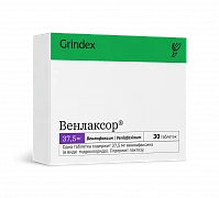VENLAKSOR tabletkalari 37,5mg N30
