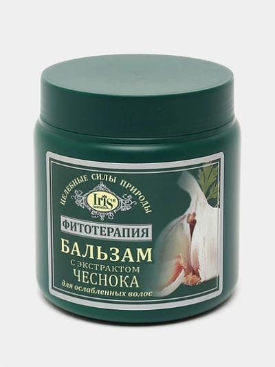 Бальзам для волос Iris Cosmetic, с экстрактом чеснока, Фитотерапия, 500 мл