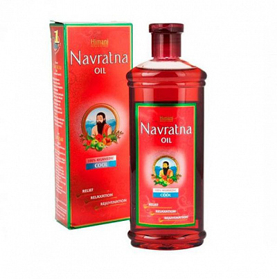 Масло от выпадения волос "Navratna oil":uz:Himani Navratna Oil soch osish uhcun yog'i