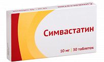 SIMVASTATIN 0,01 tabletkalari N30