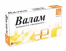 VALAM tabletkalari 5mg/80mg N28