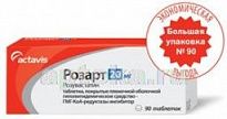 ROZART tabletkalari 20mg N90