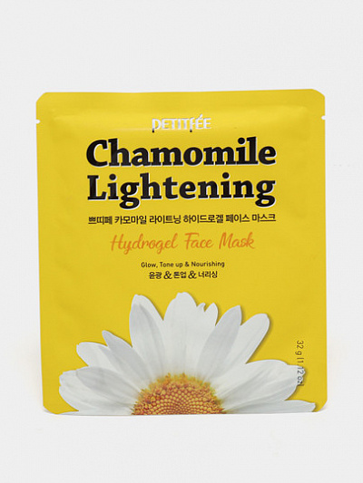 Гидрогелевая маска с ромашкой Petitfee Chamomile Lightening Hydrogel Face Mask