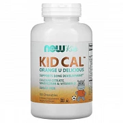 NOW Foods, Kid Cal, 100 ta chaynaladigan tabletkalar