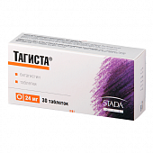 TAGISTA tabletkalari 16mg N30