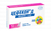 SEFEKON D suppozitorii 250mg N10