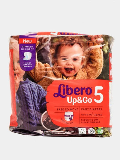Подгузники Libero Up & Go 5, 10-14 кг, 20 шт