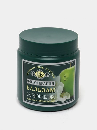 Бальзам для волос Iris Cosmetic, зеленое яблоко, фитотерапия, 500 мл
