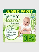 Детские подгузники Bebem Natural №3, 34 шт