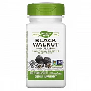 Nature's Way, qora yong'oq qobig'i, 500 mg, 100 sabzavotli kapsulalar