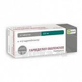 KARVEDILOL OBL 0,0125 tabletkalari N30