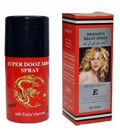 Erkaklar uchun sprey prolonatori Dragons Delay Spray 34000 (Dragon 34000) E vitamini bilan - 45 ml Спрей пролонгатор для мужчин Dragons Delay Spray 34000 ( Дракон 34000) с витамином Е - 45 мл:uz:Erkaklar uchun sprey prolonatori Dragons Delay Spray 34000 (Dragon 34000) E vitamini bilan - 45 ml