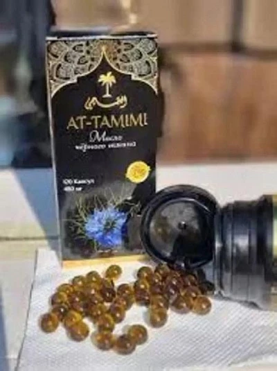 At-Tamimi qora sedana yog'i, 120 kapsula Масло черного тмина в капсулах AT-TAMIMI:uz:At-Tamimi qora sedana yog'i, 120 kapsula