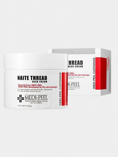 Подтягивающий крем для шеи с пептидным комплексом Medi-Peel Naite Thread Neck Cream, 100 мл