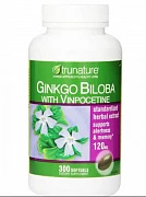Miya va xotira uchun qo'shimchalar Ginkgo Biloba Trunature (300 kapsulalari)