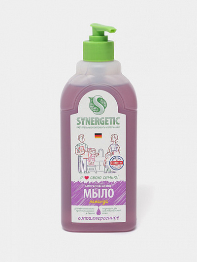 Жидкое мыло Synergetic Лавандовое поле, 0,5л