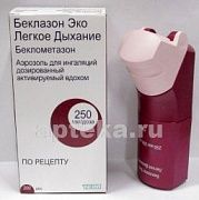 BEKLAZON EKO LEGKOE DIXANIE aerozol 250mkg 200 doz