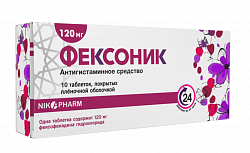 FEKSONIK tabletkalari 180mg N10