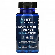 Life Extension, Super Selenium Vitamin E, 200 mkg, 100 Veg Kapsulalar