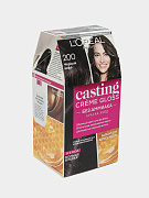 Краска для волос L'Oreal Casting creme gloss, тон 200, черный кофе