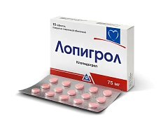 LOPIGROL tabletkalari 75mg N28