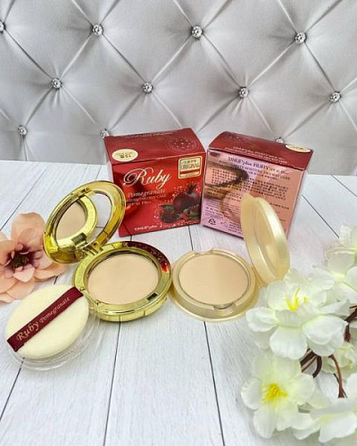 Пудра для лица ruby pomegranate moisture two way cake spf45 5537 Dnup Plus (Корея):uz:Ruby anor namligi ikki tomonlama tort spf45 5537 Dnup Plus yuz kukuni (Koreya)