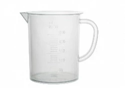Naycha va tutqichli 1000 ml darajali stakan, PP, avtoklavlangan