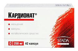 КАРДИОНАТ капсулы 250мг N40